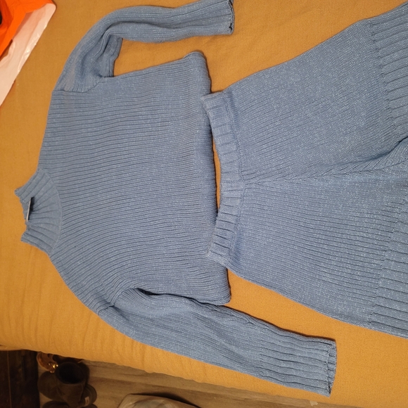 Free People Blue Ribbed Sweater - Picture 2 of 2